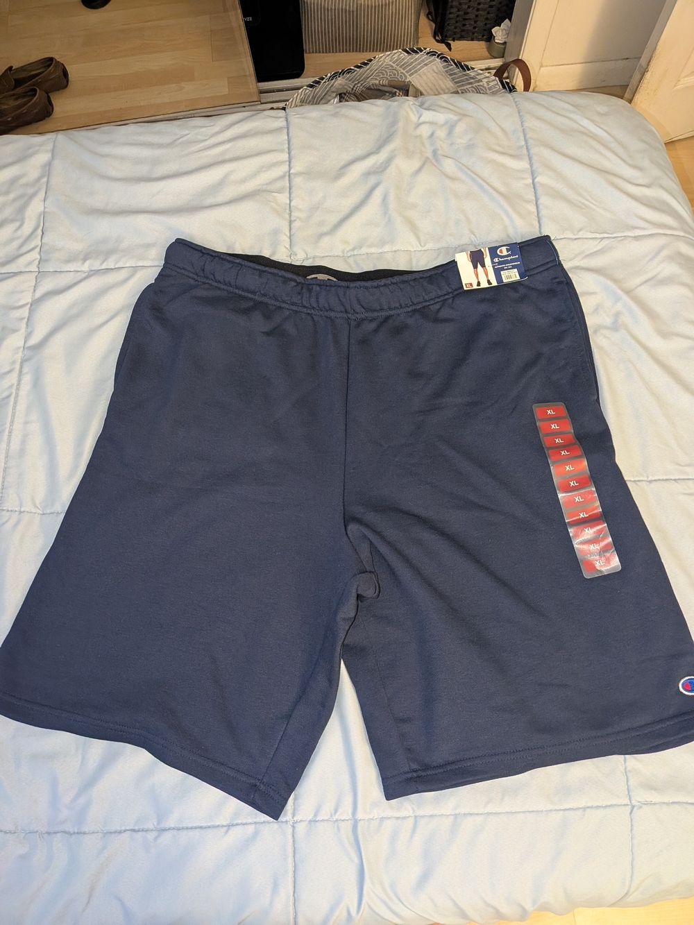 Champion Men's Navy Blue Athletic Shorts